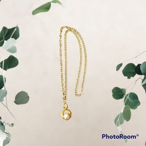 🌺 3/$25 Faux pearl necklace, gold chain